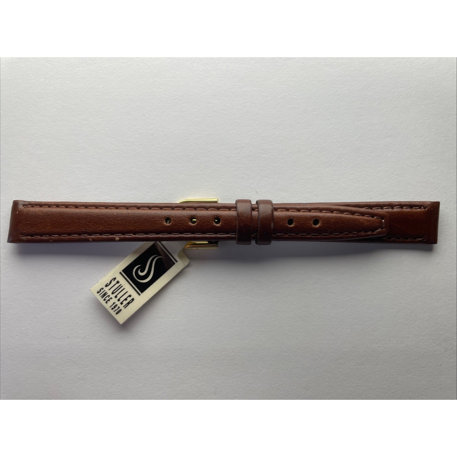 Stuller 12mm Saddle Leather Ladies Brown Watch Band